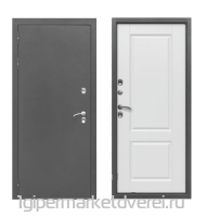 Входная металлическая дверь ПРОТЕРМА Серебро Белый матовый производителя Феррони