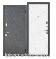 Входная металлическая дверь ФЕНИКС линии Велюр белый софт производителя Феррони