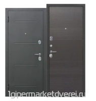 Входная металлическая дверь 7,5 см Гарда Серебро Белый ясень/ Темный кипарис производителя Феррони