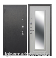 Входная металлическая дверь Царское зеркало серебро Белый ясень производителя Феррони