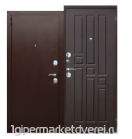 Входная металлическая дверь Гарда 8 мм Венге/Белый ясень/Рустикальный дуб производителя Феррони