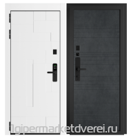 Входная металлическая дверь Стальная 17С Черный муар производителя ДВЕРИЕСТЬ.РФ