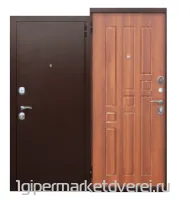 Входная металлическая дверь Гарда  Венге/Белый ясень/Рустикальный дуб 6см производителя Феррони