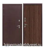 Входная металлическая дверь Термо Эко Медь Астана милки/Каштан мускат производителя Феррони