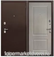 Входная металлическая дверь 6 СМ БЕЖЕВЫЙ КЛЕН/СЕРЫЙ КЛЕН производителя Феррони
