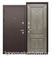 Входная металлическая дверь Титан Букле Антрацит Ясень Графит Эмаль производителя Феррони