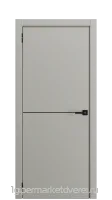 Межкомнатная дверь Платинум ЧК с 4х сторон (П-1/1Г ЧК) Серый софт производителя EKODOOR